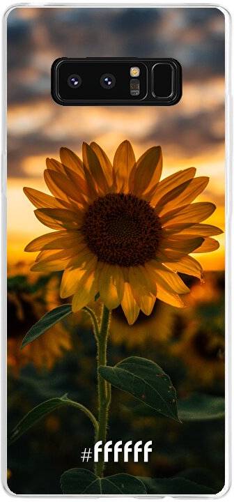 Sunset Sunflower Galaxy Note 8