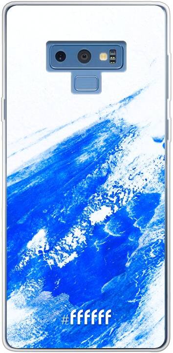Blue Brush Stroke Galaxy Note 9