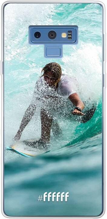 Boy Surfing Galaxy Note 9