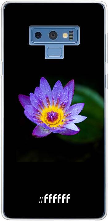 Purple Flower in the Dark Galaxy Note 9
