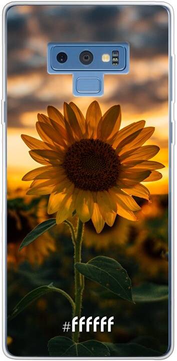 Sunset Sunflower Galaxy Note 9
