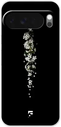 White flowers in the dark Pixel 10 Pro