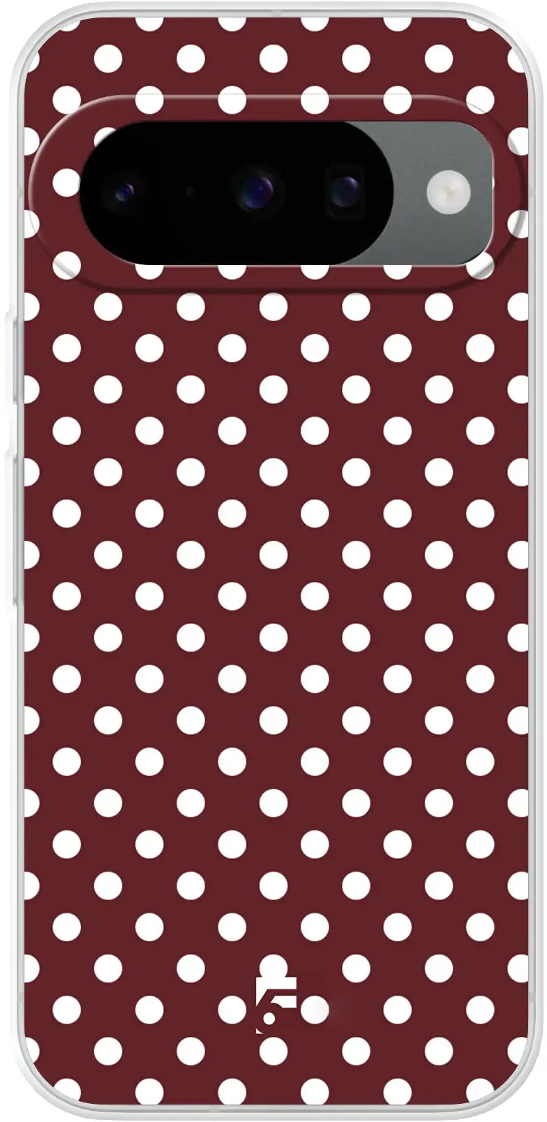 Burgundy Dots Pixel 10