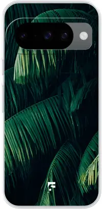 Palm Leaves Dark Pixel 10