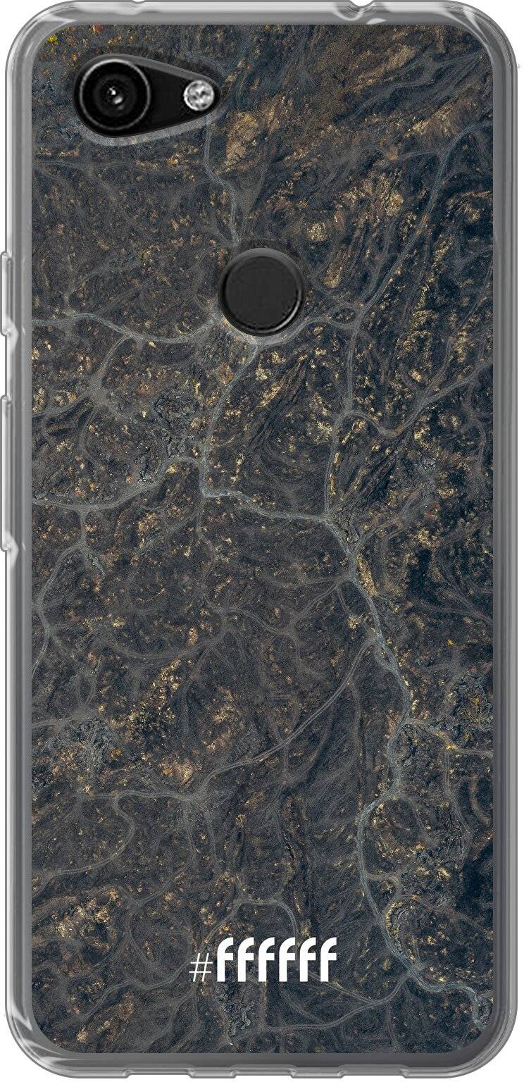 Golden Glitter Marble Pixel 3a