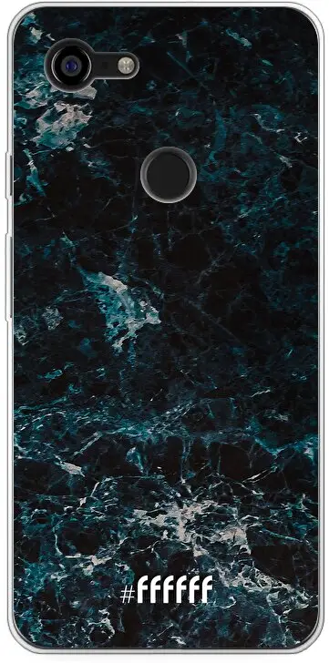 Dark Blue Marble Pixel 3 XL