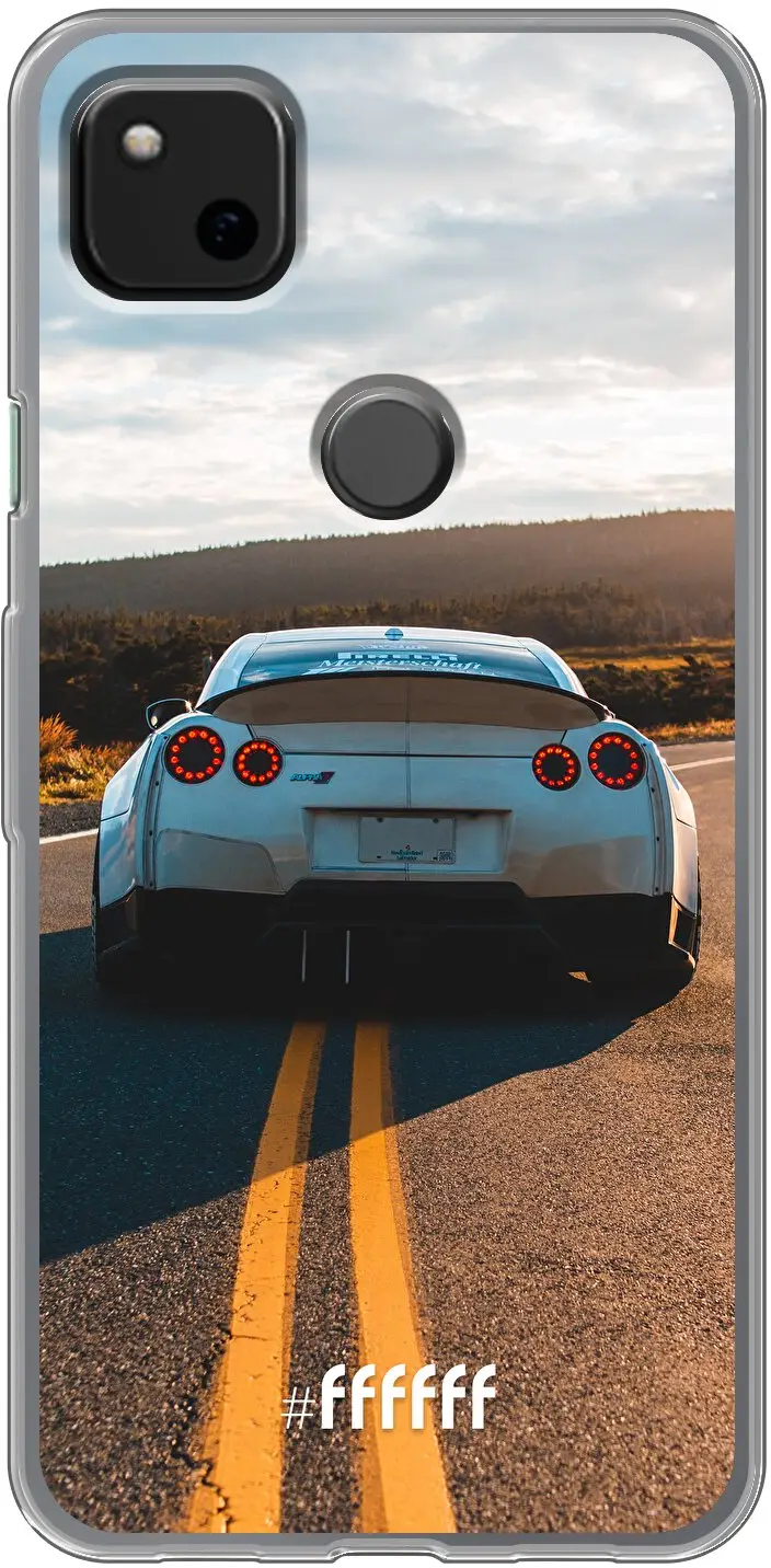 Silver Sports Car Pixel 4a