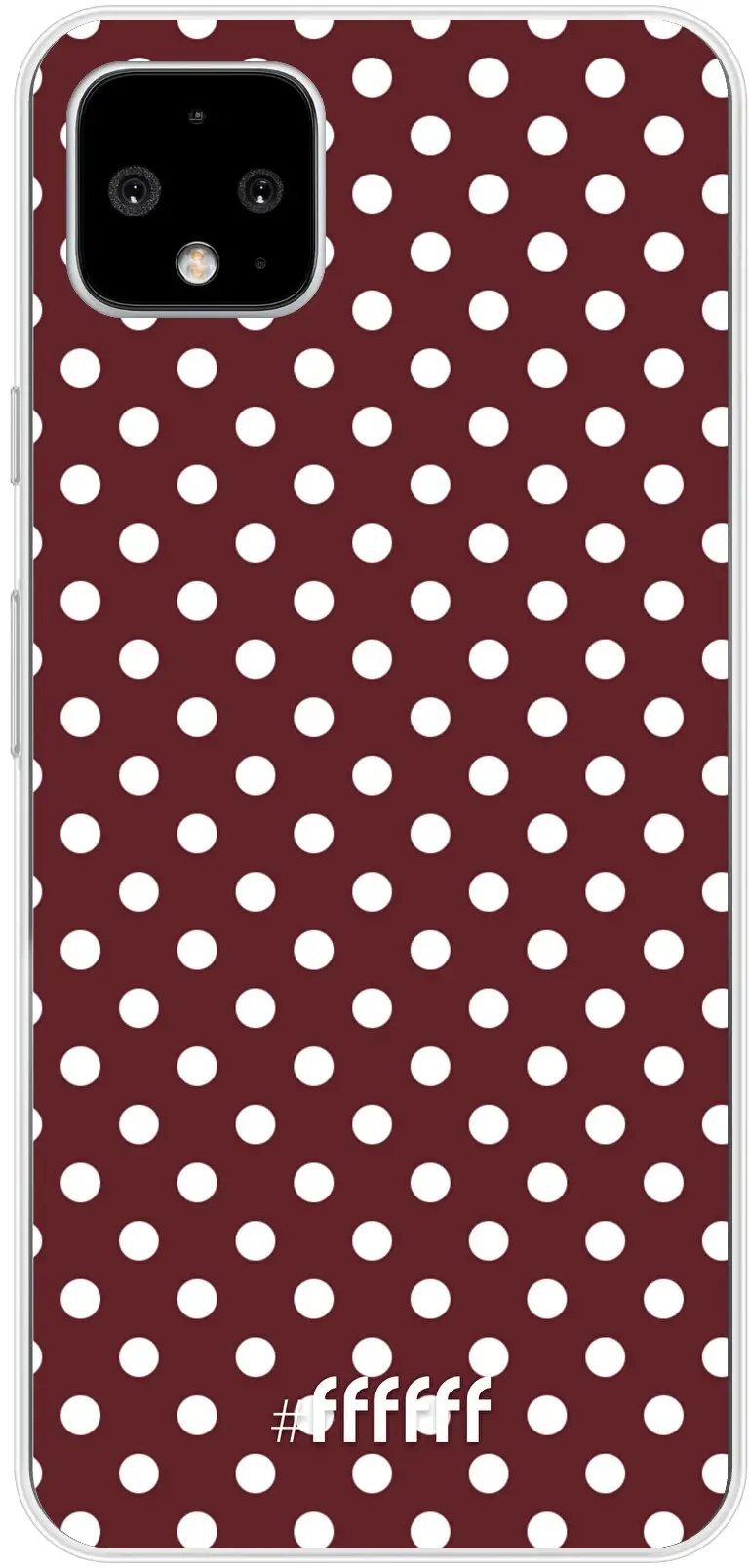 Burgundy Dots Pixel 4 XL