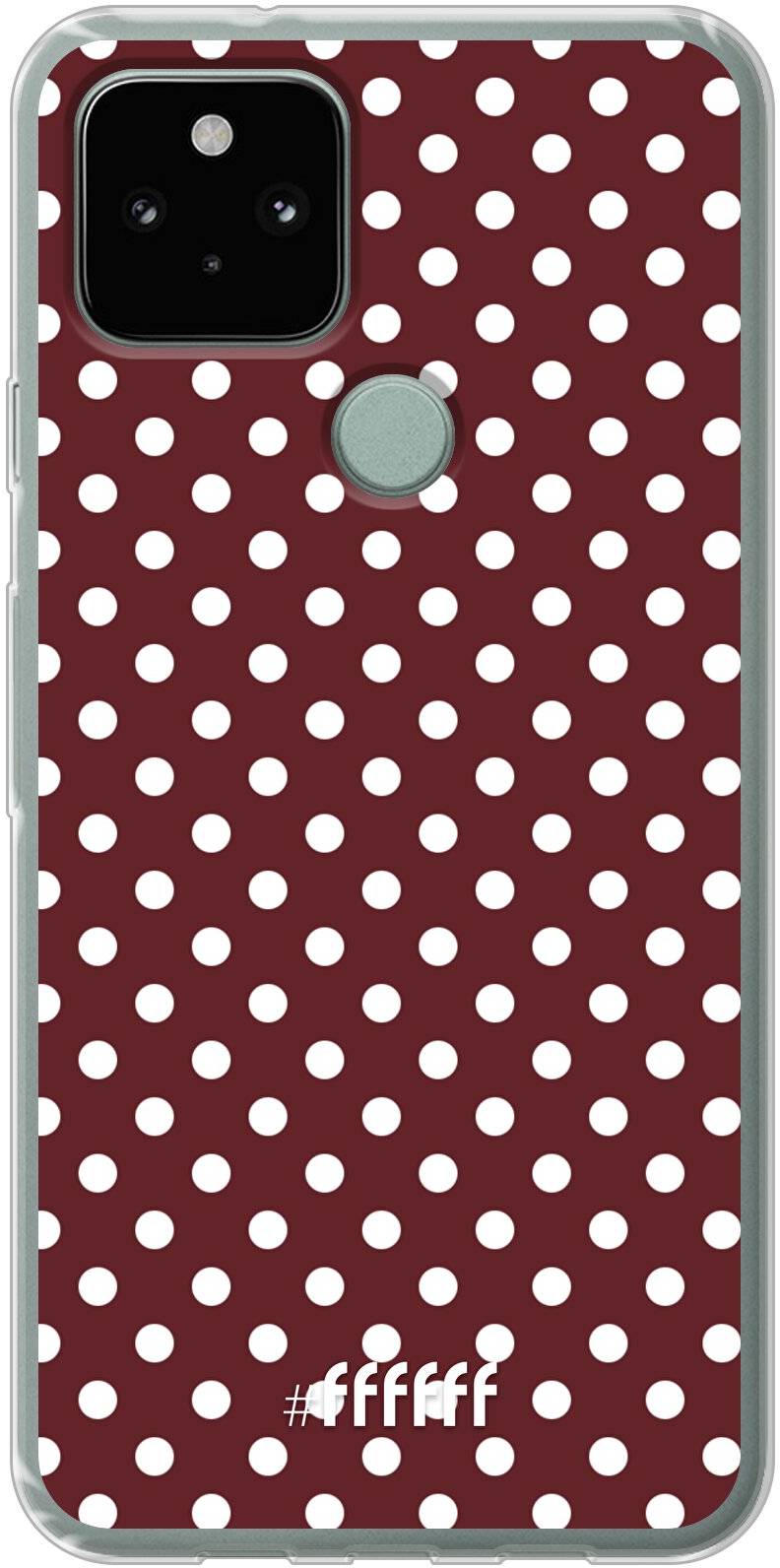 Burgundy Dots Pixel 5