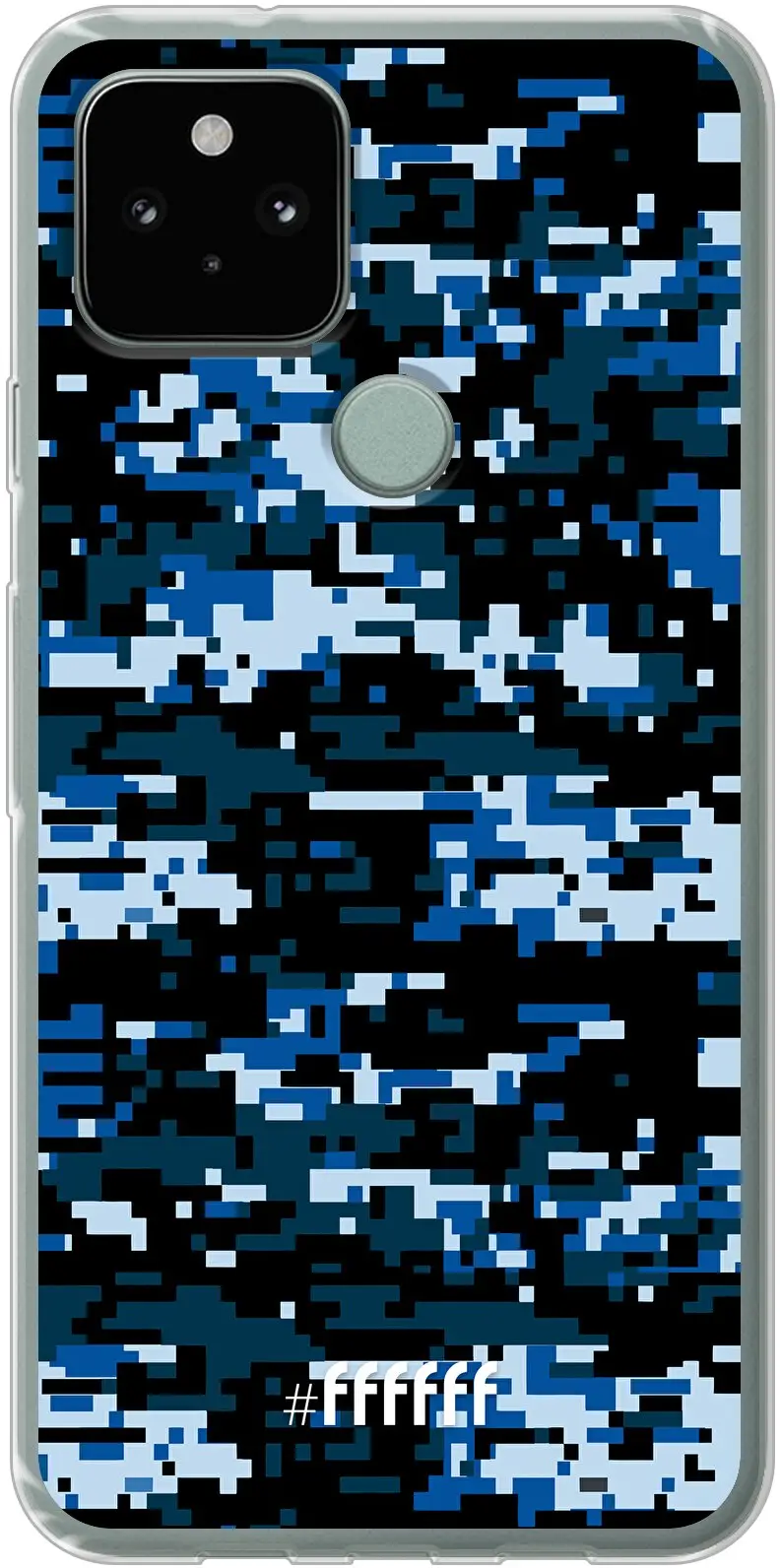 Navy Camouflage Pixel 5