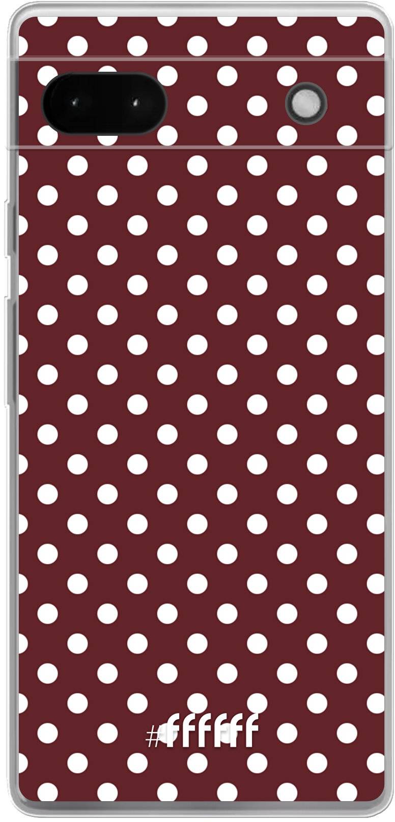 Burgundy Dots Pixel 6A