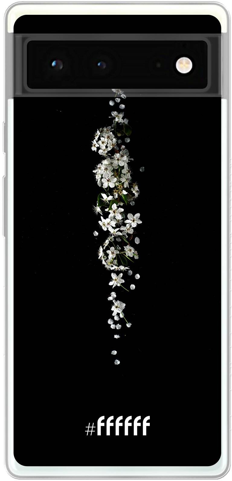 White flowers in the dark Pixel 6