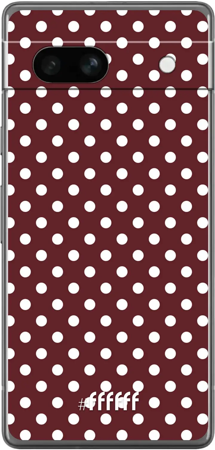 Burgundy Dots Pixel 7a