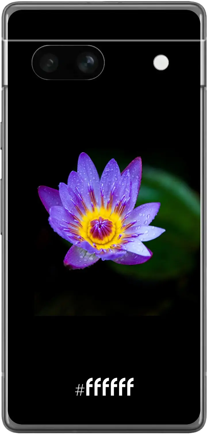 Purple Flower in the Dark Pixel 7a