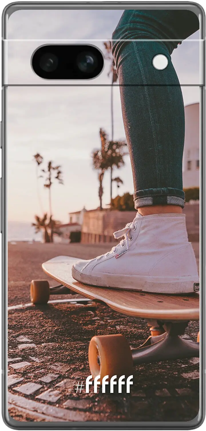 Skateboarding Pixel 7a