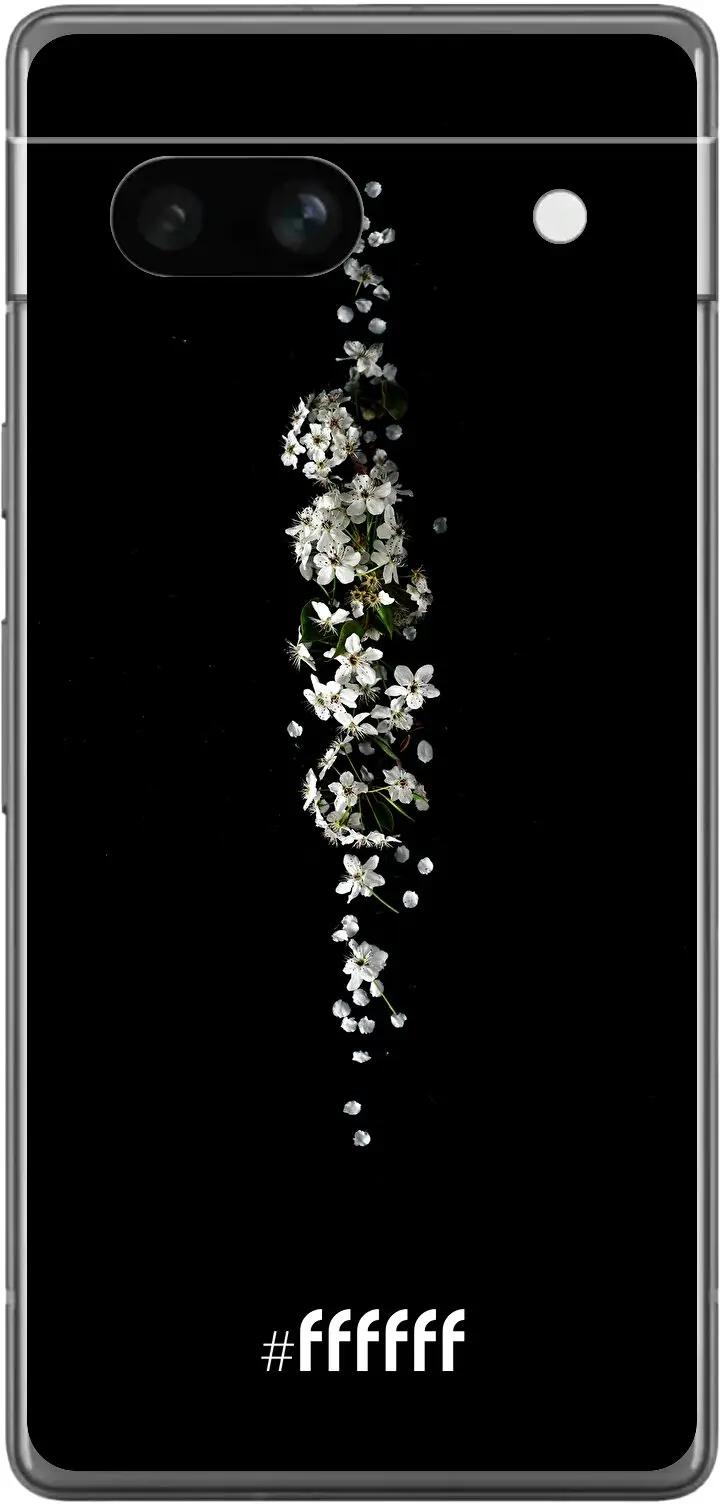 White flowers in the dark Pixel 7a