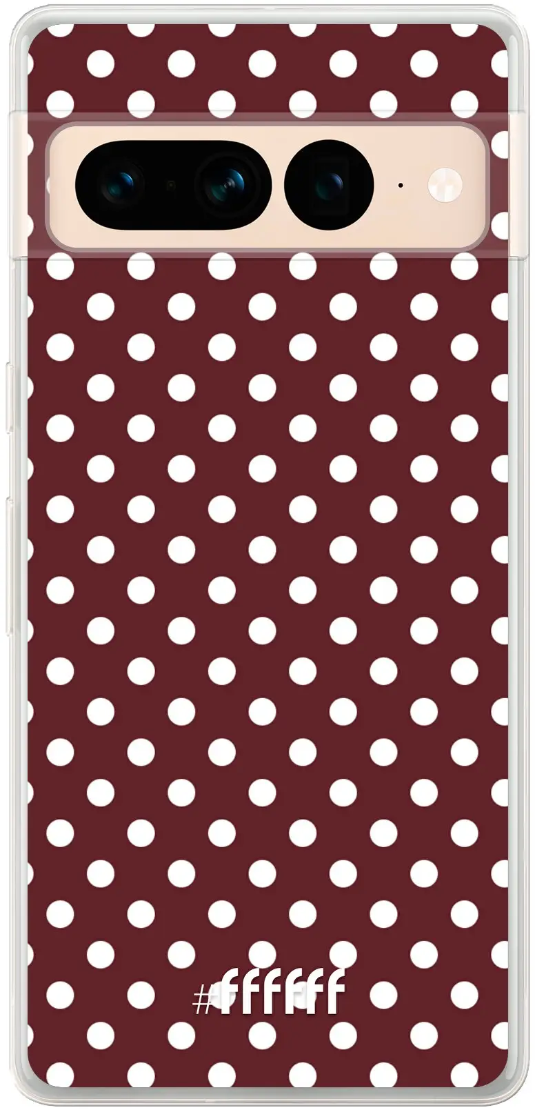 Burgundy Dots Pixel 7 Pro