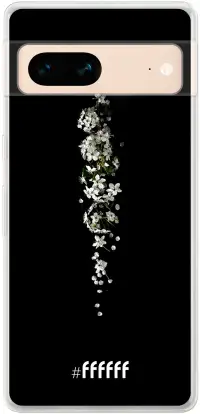 White flowers in the dark Pixel 7