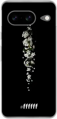 White flowers in the dark Pixel 8