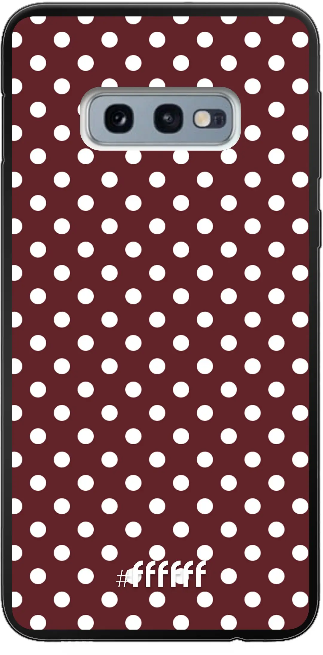 Burgundy Dots Galaxy S10e