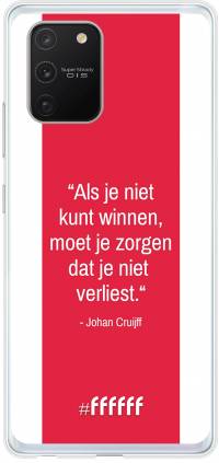 AFC Ajax Quote Johan Cruijff Galaxy S10 Lite