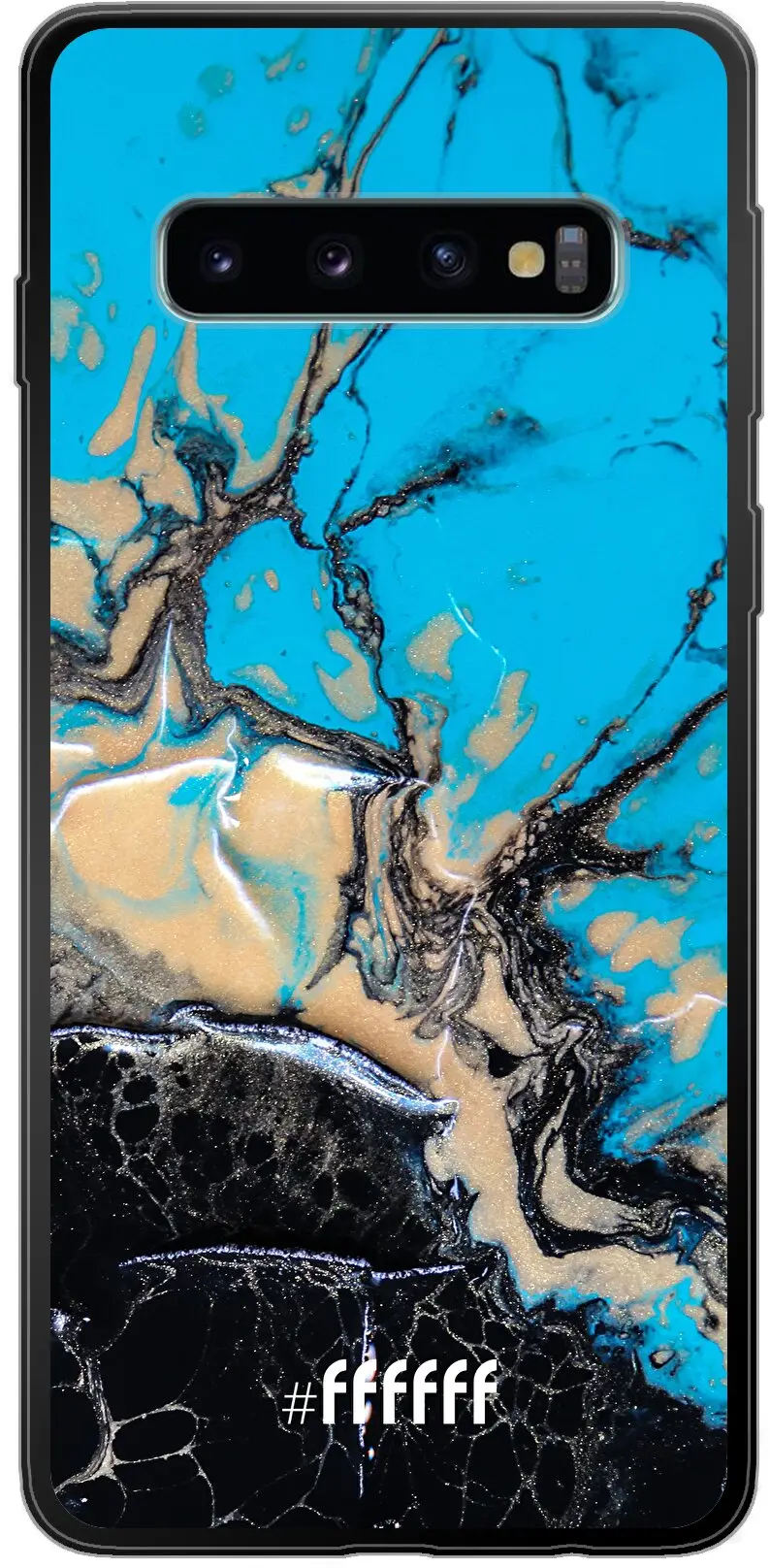 Blue meets Dark Marble Galaxy S10