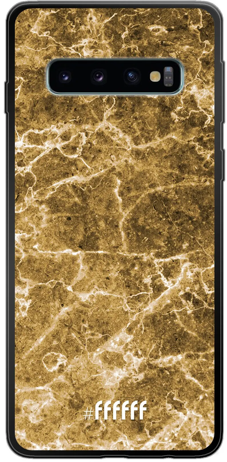 Gold Marble Galaxy S10