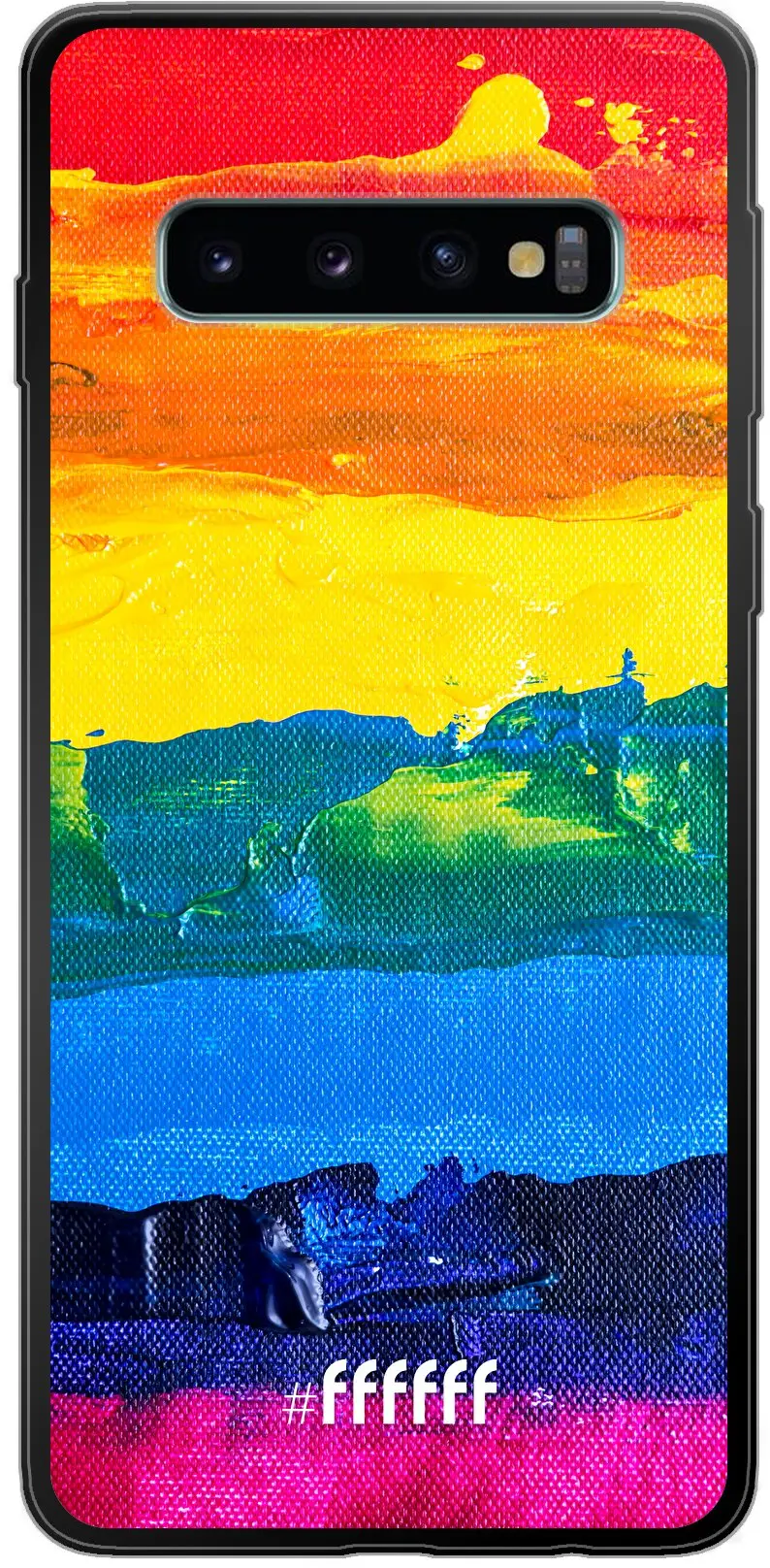 Rainbow Canvas Galaxy S10