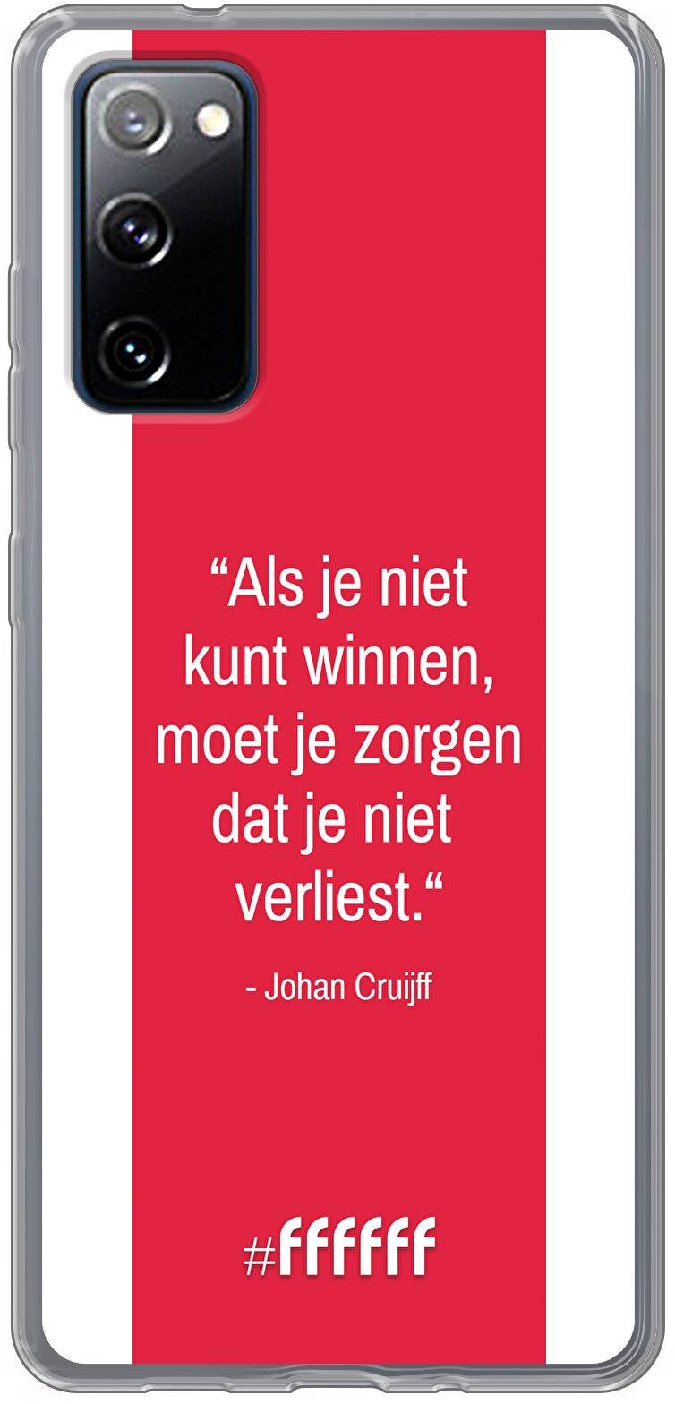 AFC Ajax Quote Johan Cruijff Galaxy S20 FE