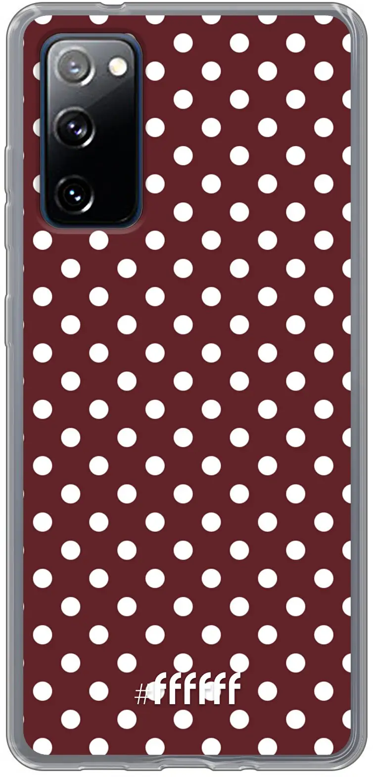 Burgundy Dots Galaxy S20 FE