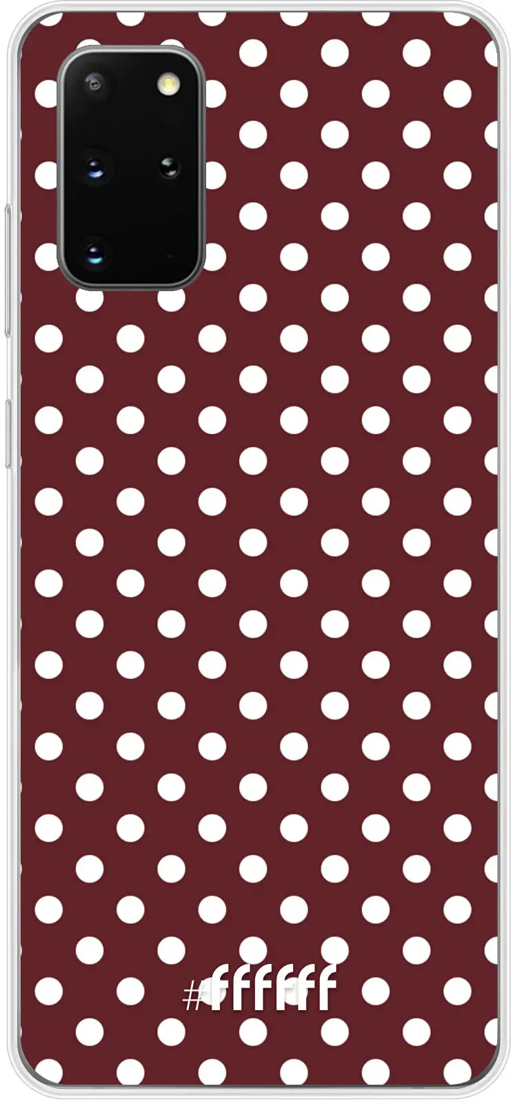 Burgundy Dots Galaxy S20+