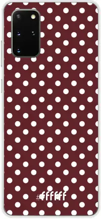 Burgundy Dots Galaxy S20+