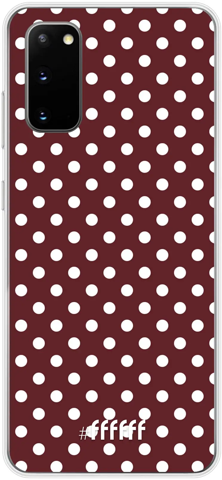 Burgundy Dots Galaxy S20