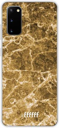 Gold Marble Galaxy S20