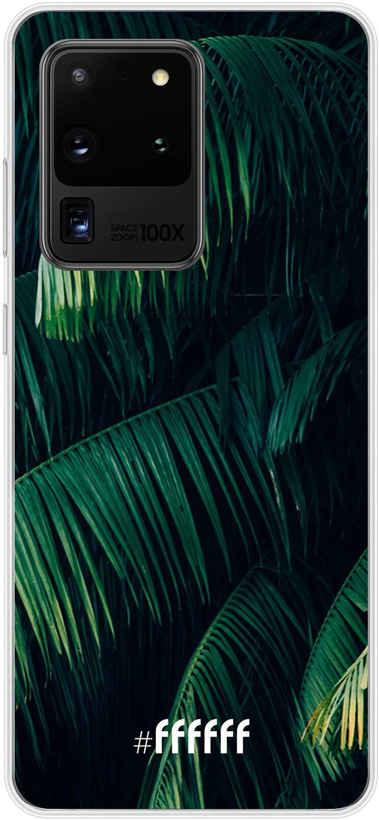 Palm Leaves Dark Galaxy S20 Ultra