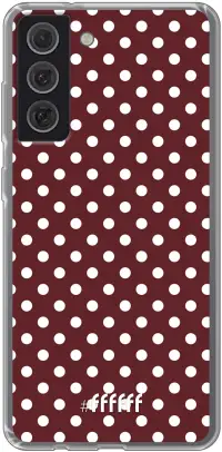 Burgundy Dots Galaxy S21 FE