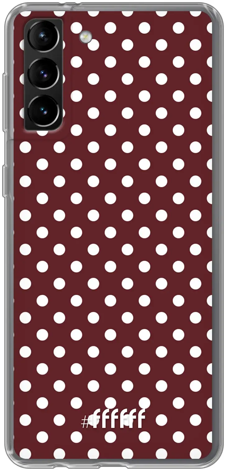 Burgundy Dots Galaxy S21 Plus