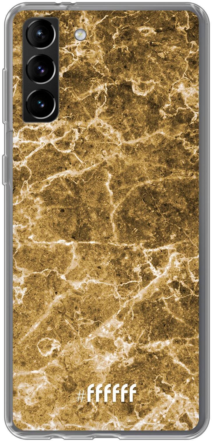 Gold Marble Galaxy S21 Plus
