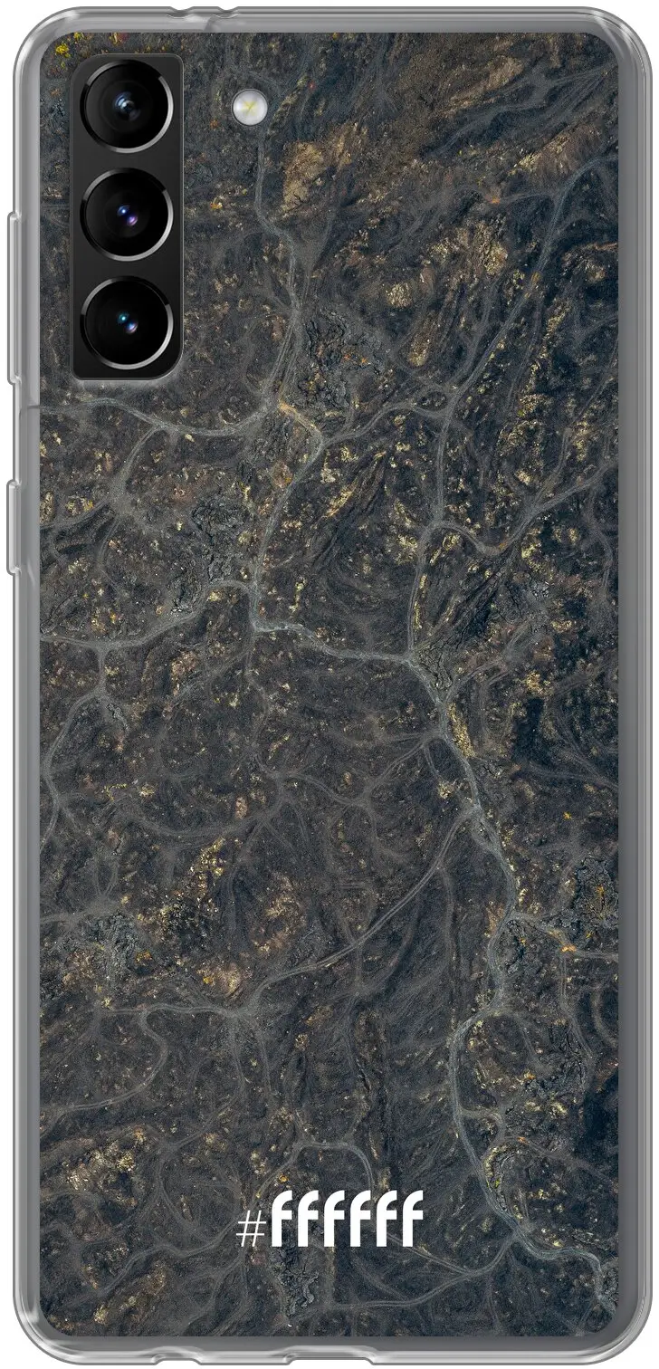 Golden Glitter Marble Galaxy S21 Plus