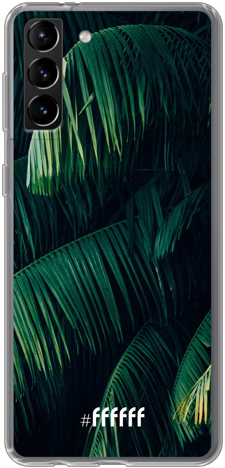 Palm Leaves Dark Galaxy S21 Plus