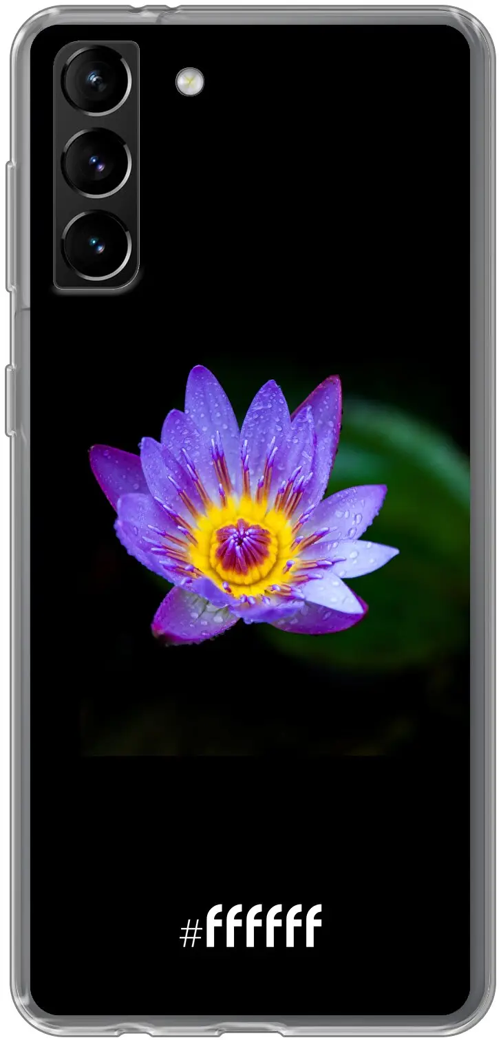 Purple Flower in the Dark Galaxy S21 Plus