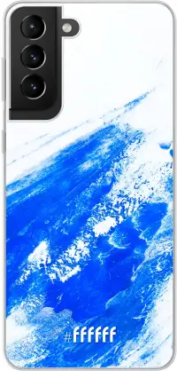 Blue Brush Stroke Galaxy S21