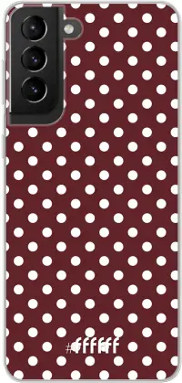 Burgundy Dots Galaxy S21