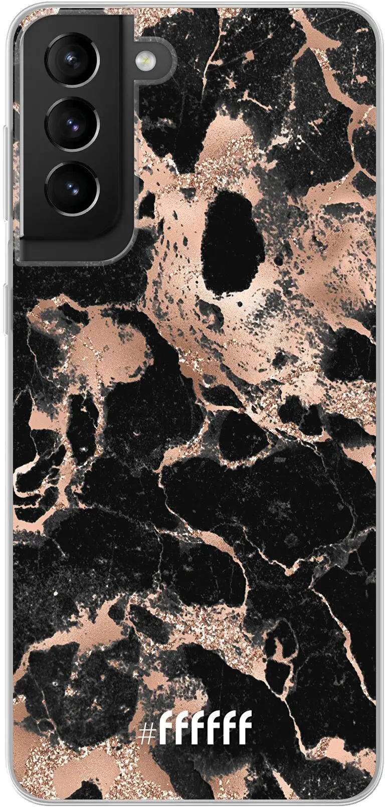 Rose Gold Marble Galaxy S21