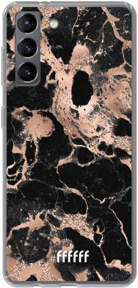 Rose Gold Marble Galaxy S21