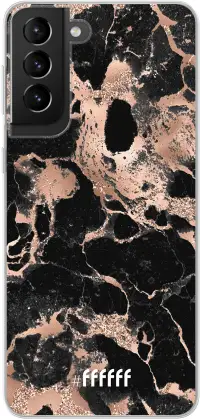 Rose Gold Marble Galaxy S21