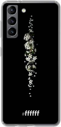 White flowers in the dark Galaxy S21