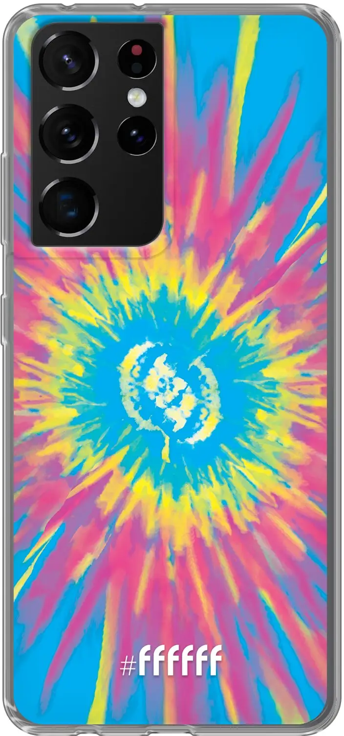 Flower Tie Dye Galaxy S21 Ultra