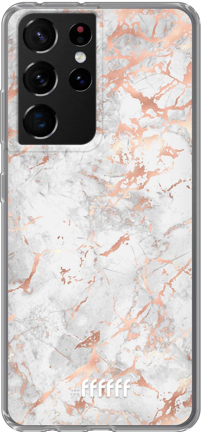 Peachy Marble Galaxy S21 Ultra
