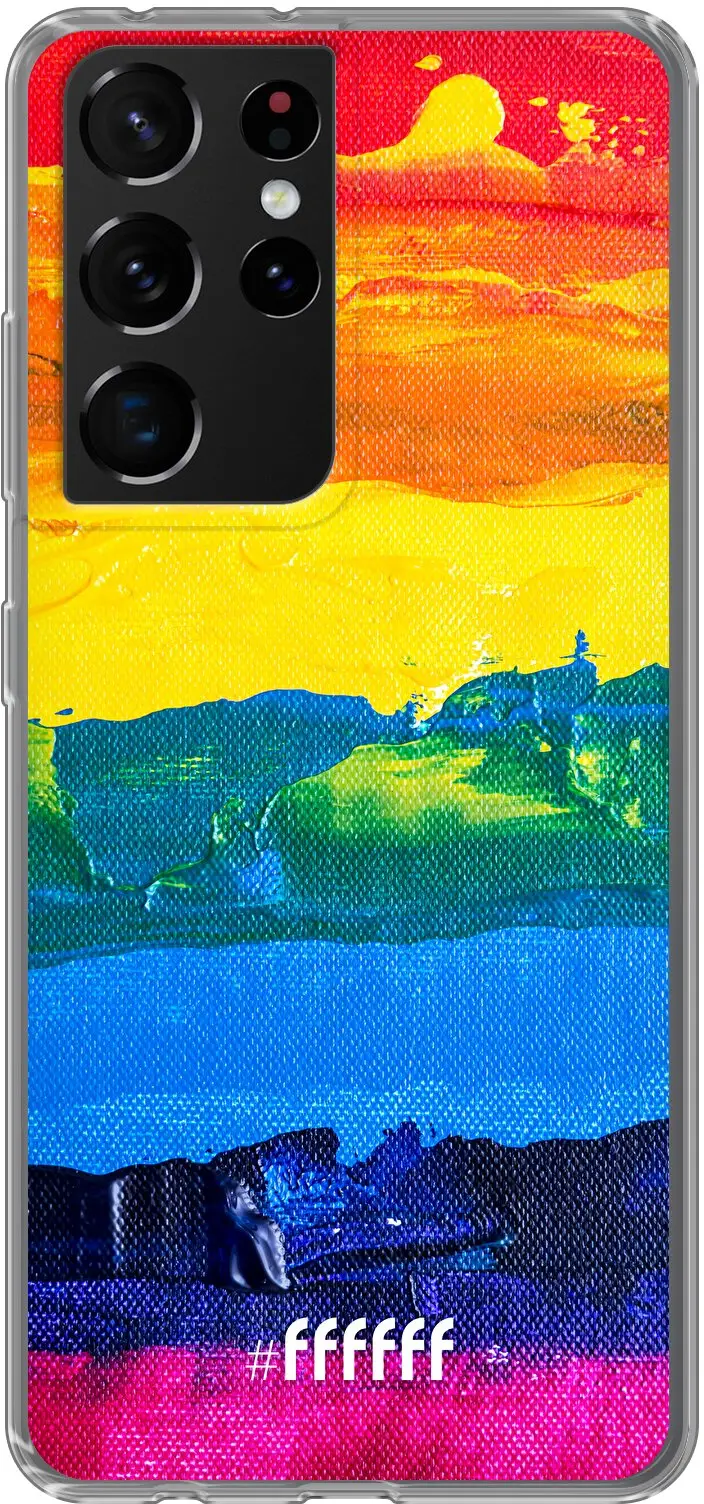 Rainbow Canvas Galaxy S21 Ultra